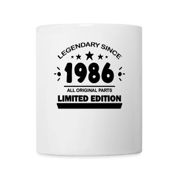 Year of construction 1986 - born 1986 - Mug - white - Front