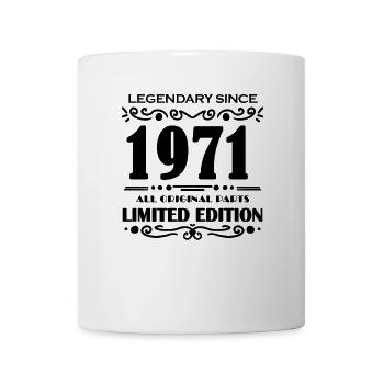 Baujahr 1971 - Jahrgang 1971 - Tasse - Weiß - Vorne