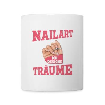 Ich designe keine Nailart Nageldesignerin - Tasse - Weiß - Vorne