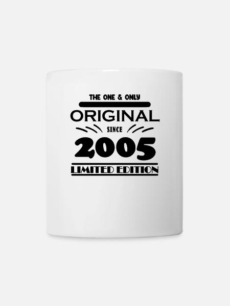 2005 - Année de construction 2005 - Né en 2005 - Mug blanc - blanc