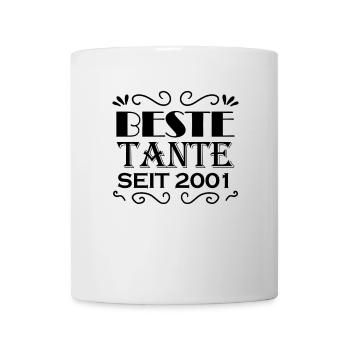 Beste Tante seit 2001 - Tasse - Weiß - Vorne
