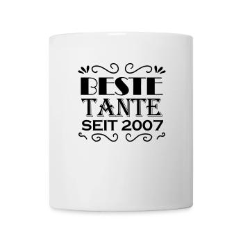 Beste Tante seit 2007 - Tasse - Weiß - Vorne