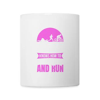 Triathlon Mutter - Tasse - Weiß - Vorne