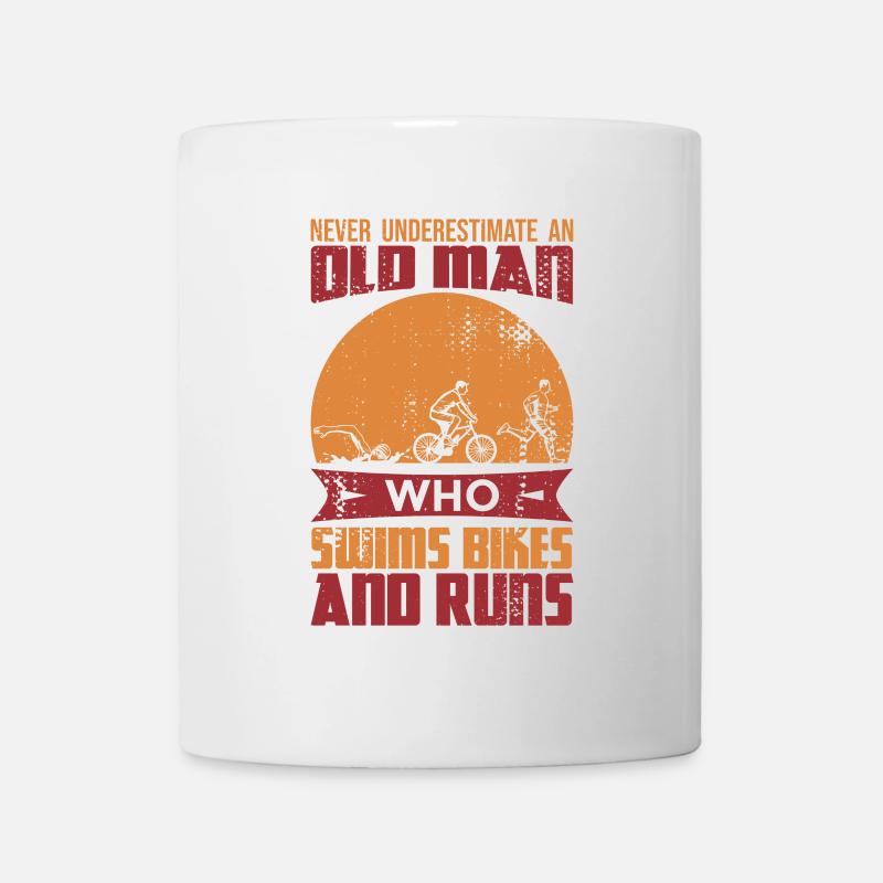 Triathlon Old Man - Mug - white