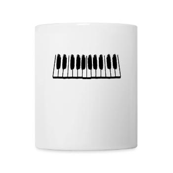 Touches de piano - Mug blanc - blanc - Devant