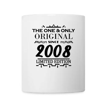 2008 - Baujahr 2008 - Tasse - Weiß - Vorne