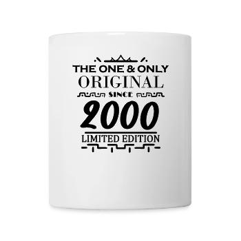 2000 - Baujahr 2000 - Jahrgang 2000 - Tasse - Weiß - Vorne