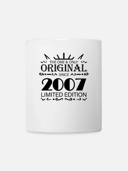 2007 - Baujahr 2007 - Jahrgang 2007 - Tasse - Weiß