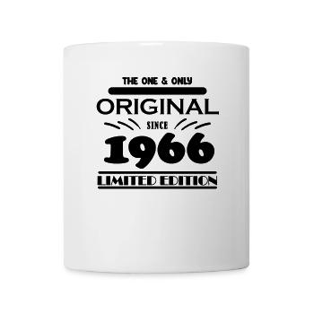 1966 - Baujahr 1966 - Jahrgang 1966 - Tasse - Weiß - Vorne