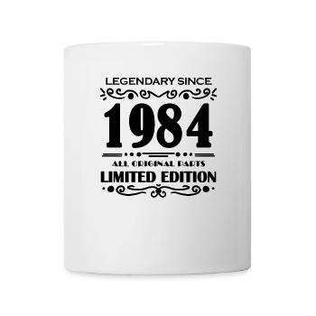 1984 - Jahrgang 1984 - Baujahr 1984 - Tasse - Weiß - Vorne