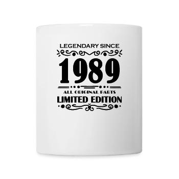 1989 - Born 1989 - Year of construction 1989 - Mug - white - Front