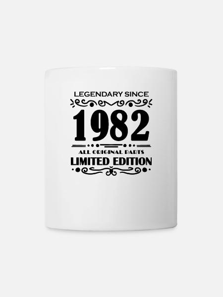 1982 - Né 1982 - Année de construction 1982 - Mug blanc - blanc