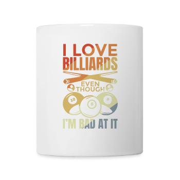 Lustiger Billard Witz - Tasse - Weiß - Vorne