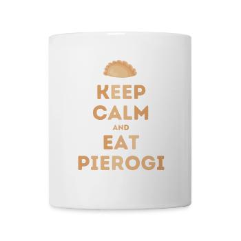 Keep Calm and Eat Pierogi - Tasse - Weiß - Vorne