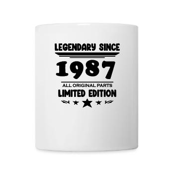 1987 - Born 1987 - Year of construction 1987 - Mug - white - Front