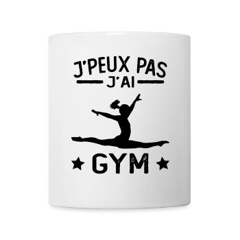 Gymnastique Cadeau Je Peux Pas J'ai Gym - Mug blanc - blanc - Devant