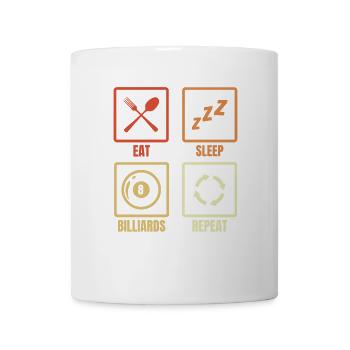 Billiard player routine - Mug - white - Front