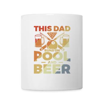 Funny Billiard Daddy - Mug - white - Front