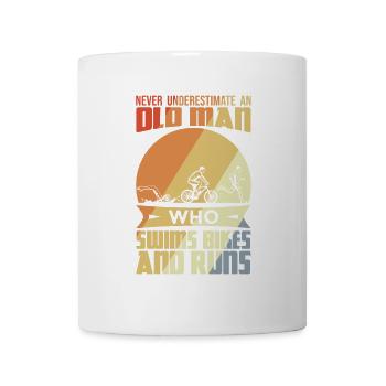Old Triathlete - Mug - white - Front
