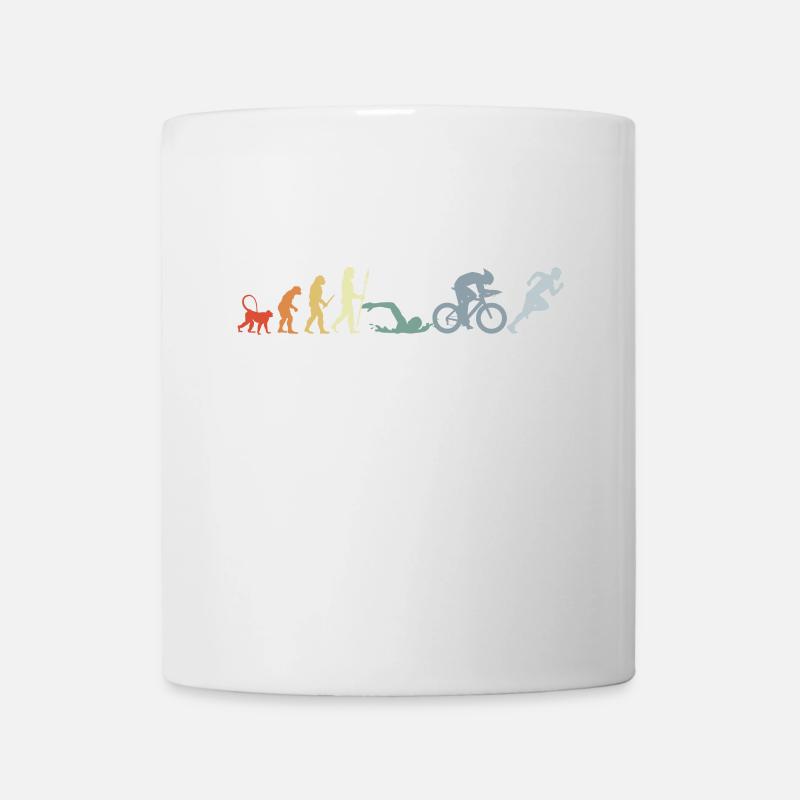 Évolution du triathlon - Mug blanc - blanc
