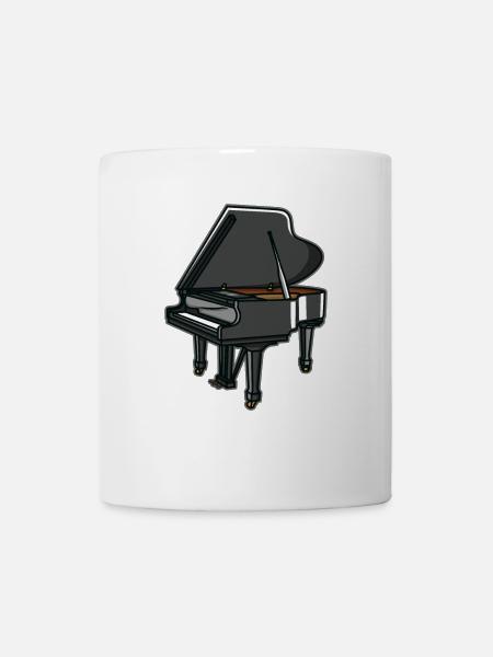 Vintage Piano - Tasse - Weiß