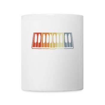 Touches de piano - Mug blanc - blanc - Devant