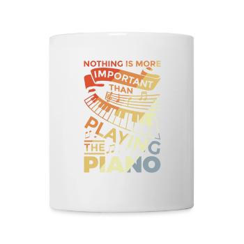 Dire de piano motivant - Mug blanc - blanc - Devant