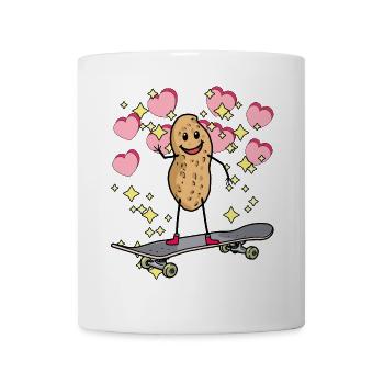 Hearty Peanut Peanut Skater for Kids Hearts - Mug - white - Front