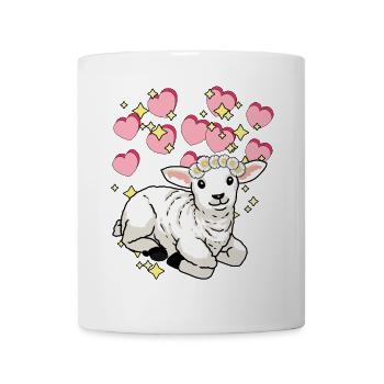 Rêve Fantaisie Ciel étoilé Moutons Enfants Rêve - Mug blanc - blanc - Devant