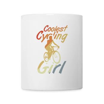 Coolste Radfahrerin - Tasse - Weiß - Vorne