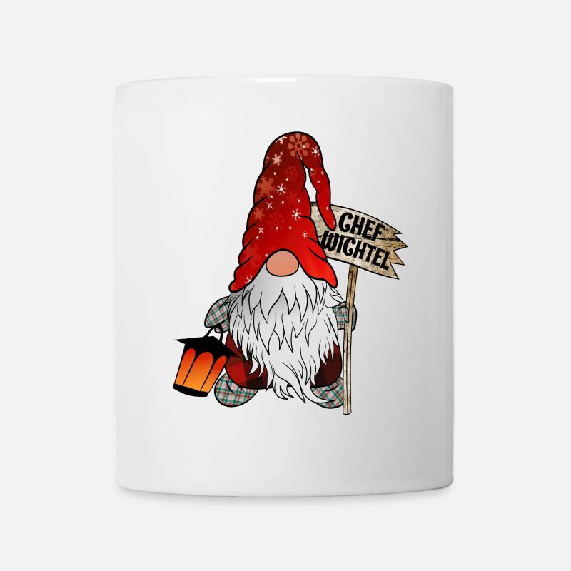 Chef Wichtel Weihnachts Gnom - Tasse - Weiß