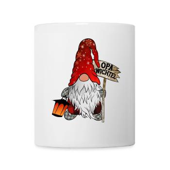 Opa Wichtel Weihnachts Zwerg - Tasse - Weiß - Vorne