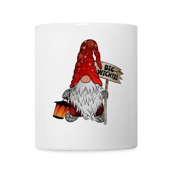 Big Wichtel Weihnachts Gnom - Tasse - Weiß - Vorne