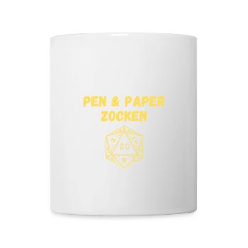 Ich wäre jetzt lieber am Pen Paper zocken - Tasse - Weiß - Vorne