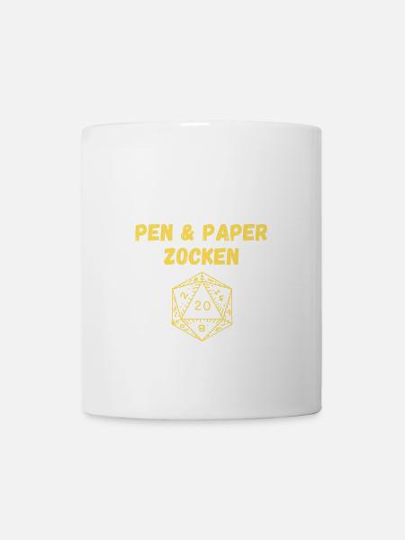 Ich wäre jetzt lieber am Pen Paper zocken - Tasse - Weiß