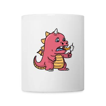 Baby Dragon Hungry Hungry Hunger Kids Baby - Mug - white - Front