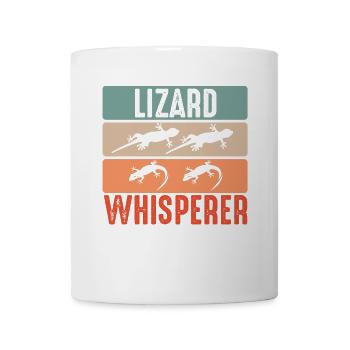 Eidechsenflüsterer Reptilien Eidechsen Besitzer He - Tasse - Weiß - Vorne