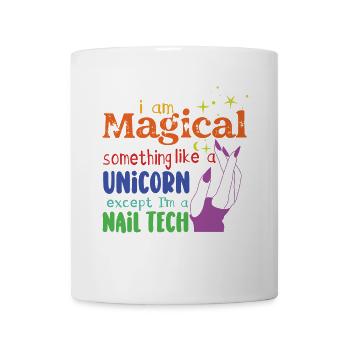 Je suis un peu une technicienne ongulaire magique - Mug blanc - blanc - Devant