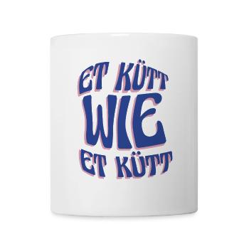 Köln Et Kütt Wie Et Kütt Kölner Grundgesetz Kölsch - Tasse - Weiß - Vorne