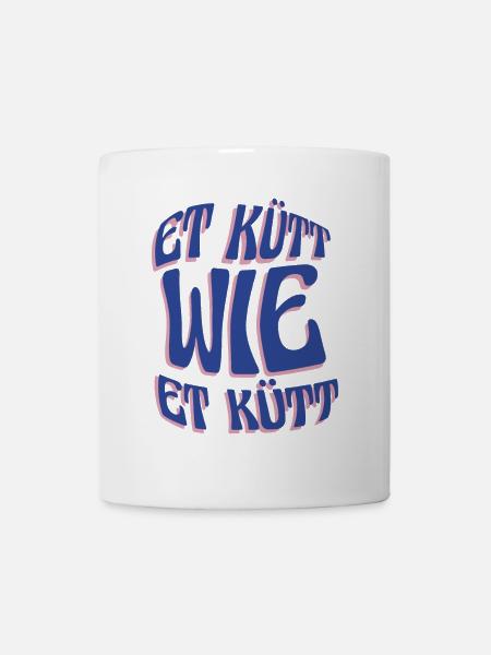 Köln Et Kütt Wie Et Kütt Kölner Grundgesetz Kölsch - Tasse - Weiß