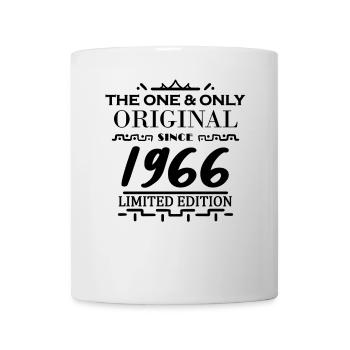1966 - Baujahr 1966 - Jahrgang 1966 - Tasse - Weiß - Vorne
