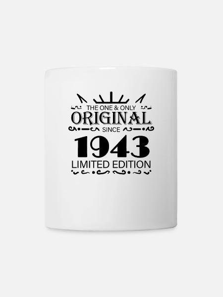 1943 - Baujahr 1943 - Jahrgang 1943 - Tasse - Weiß