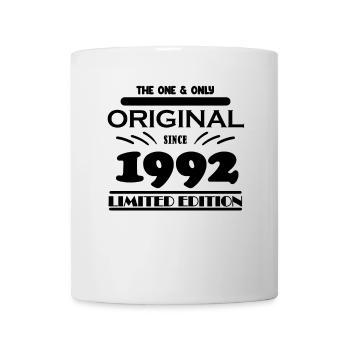 1992 - Baujahr 1992 - Jahrgang 1992 - Tasse - Weiß - Vorne