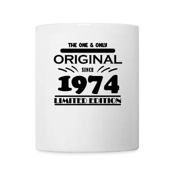 1974 - Baujahr 1974 - Jahrgang 1974 - Tasse - Weiß - Vorne