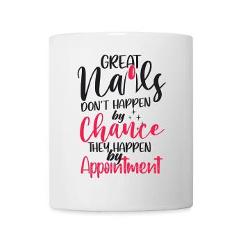 Les grands ongles ne viennent pas par hasard - Mug blanc - blanc - Devant