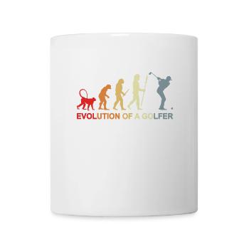 Golfer Evolution - Tasse - Weiß - Vorne