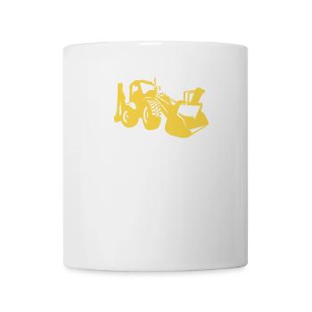 Excavator Driver Wheel Loader Excavator - Mug - white - Front