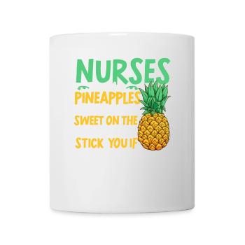 Krankenschwestern sind wie Ananas Krankenschwester - Tasse - Weiß - Vorne