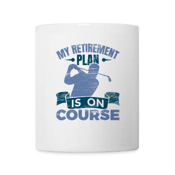 Golfer Pensionierung - Tasse - Weiß - Vorne