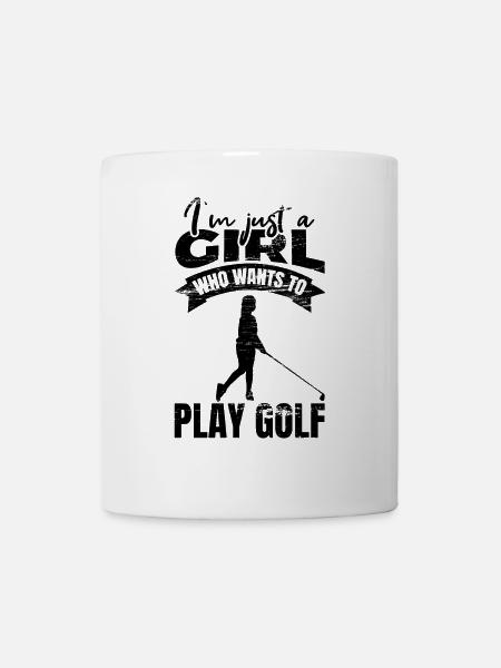 Golferin - Tasse - Weiß